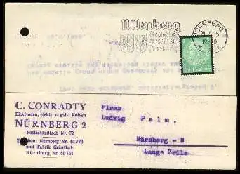 x12798; Nürnberg. Firmenkarte. C. Conradty.