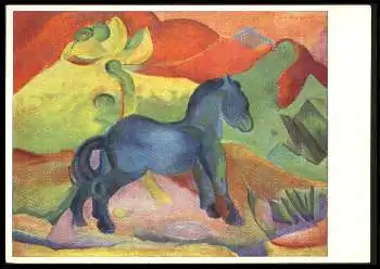 x13668; FRANZ MARC 18801916. Blaue Pferdchen.