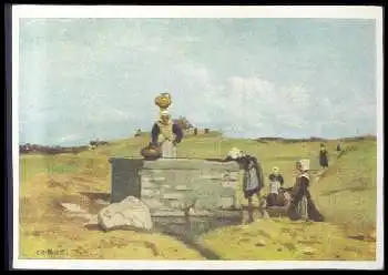 x14273; CAMILLE COROT (17961875). Bretoninnen am Brunnen.