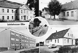 x14692; Schönhausen (Elbe). Kr. Havelberg. Hans Beimler Oberschule, Fontanestraße, Neubauten, Raststätte, Elbaue, Gartenstraße
