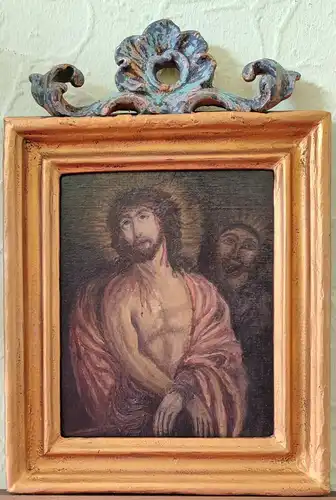 Antike Ölgemälde, Jesus, um 1890-1900 auf Leinwand