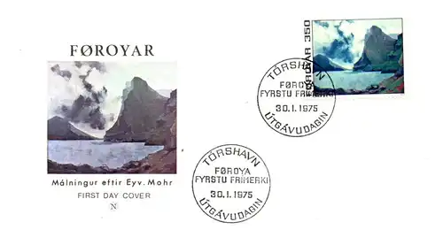 Dänemark Färöer 1975 Nr 18 Ersttagssonderstempel DFFDC18-1