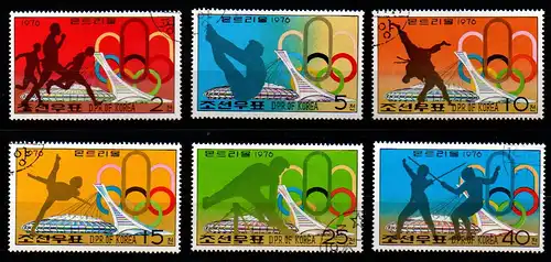 Korea-Nord 1976 Nr 1508/13 Gefälligkeitsstempel