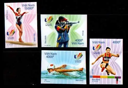 Vietnam 2022 Nr 3916/19U Postfrisch / **