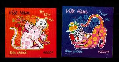 Vietnam 2022 Nr 3947/48U Postfrisch / **