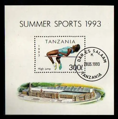 Tansania 1993 Nr Bl. 212 Gefälligkeitsstempel