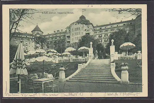 AK Karlsbad Imperial Hotel 1933