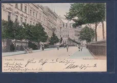 AK Cüstrin ( Neustadt) Bahnhofstrasse 1906