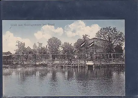 AK Gruß aus Heiligensee bei Tegel Restaurant Seeschloß 1913