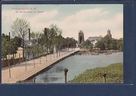 AK Friedeberg Von der Promenade am Obersee 1907