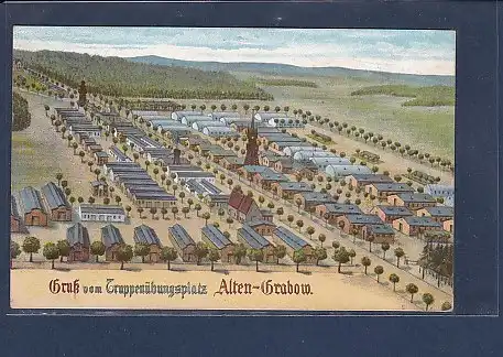 AK Gruß vom Truppenübungsplatz Alten - Grabow 1911