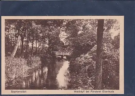 AK Sophienstädt Waldidyll bei Försterei Eiserbude 1928