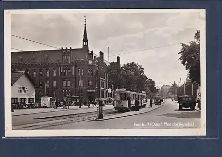 AK Frankfurt ( Oder) Platz der Republik 1954