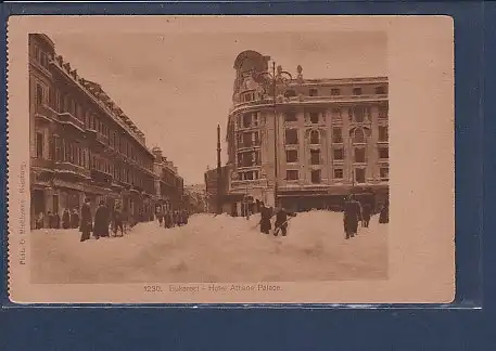 AK Bukarest - Hotel Athene Palace 1930