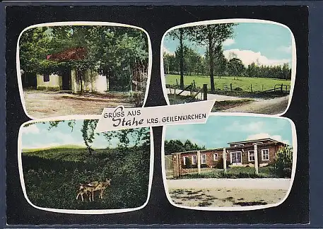 AK Gruss aus Stahe Krs. Geilenkirchen 4.Ansichten 1960