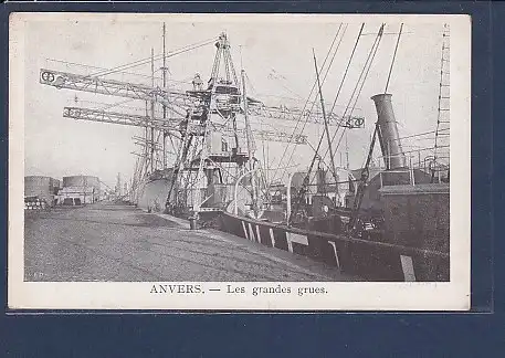 AK Anvers - Les grandes grues 1920