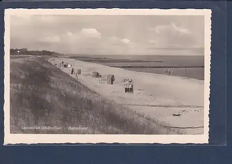 AK Ostseebad Großmöllen - Badestrand 1940