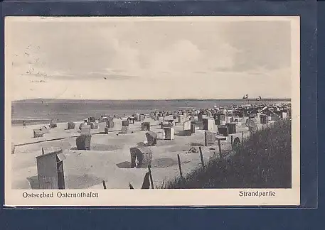 AK Ostseebad Osternothafen Strandpartie 1938