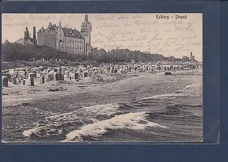 AK Kolberg - Strand 1917