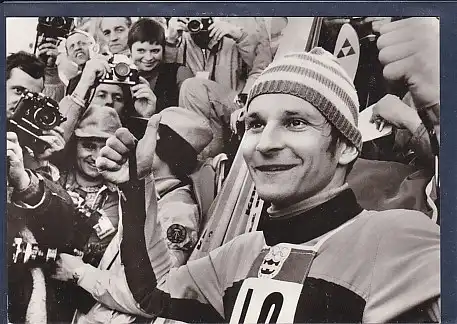 AK Hans Georg Aschenbach Goldmedaille im Sprunglauf Normalschanze 1976