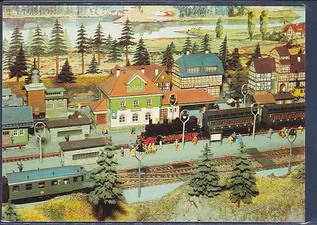 AK Modelleisenbahn 2.60 x 0,85 m große HO Heimanlage von Gerhard Germar 1989