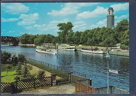 AK Berlin Spandau Lindenufer mit Rathaus 1970