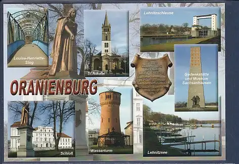 AK Oranienburg 7.Ansichten Lehnitzschleuse - Wasserturm 2000