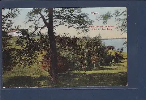 AK Rügen Insel Vilm bei Lauterbach Hotel und Forsthaus 1920