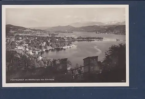 AK Pörtschach am Wörthersee vom Gloriette 1929