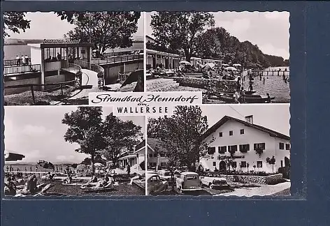 AK Strandbad Henndorf am Wallersee 4.Ansichten 1950