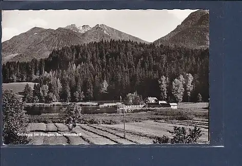 AK Goldegg im Pongau Schwimmbad 1965