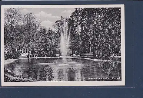 AK Herzheilbad Altheide Kurpark 1940