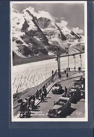 AK Parkplatz Freiwandeck Gr. Glockner 1938