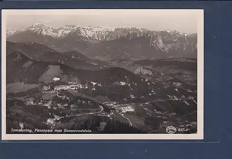 AK Semmering Panorama vom Sonnwendstein 1959