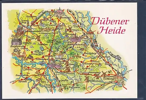 AK Dübener Heide Torgau - Bad Schmiedeberg 1988