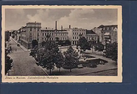 AK Lötzen in Masuren Ludendorffstraße / Marktplatz 1920