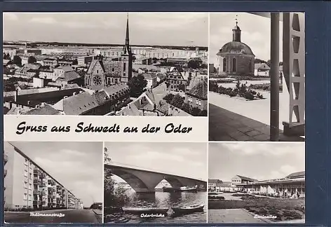 AK Gruss aus Schwedt an der Oder 5.Ansichten 1969