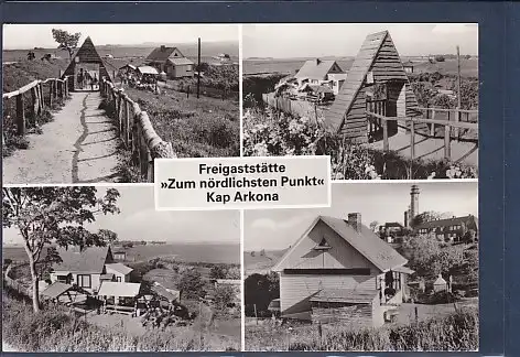 [Ansichtskarte] AK Freigaststätte Zum nördlichsten Punkt Kap Arkona Insel Rügen 4.Ansichten 1986. 