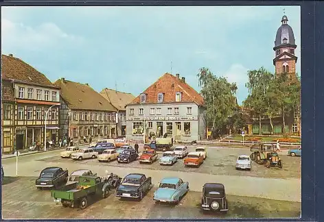 [Ansichtskarte] AK Waren Markt 1973. 