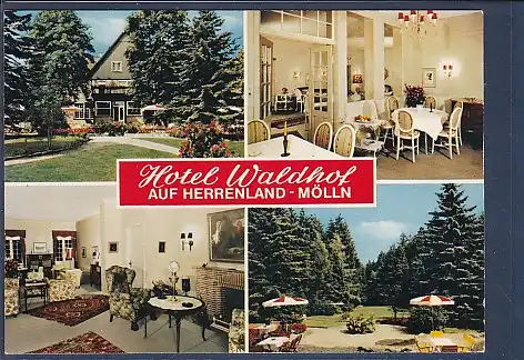 [Ansichtskarte] AK Hotel Waldhof auf Herrenland - Mölln 4.Ansichten 1970. 