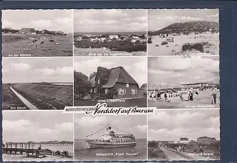 [Ansichtskarte] AK Norddorf auf Amrum 9.Ansichten Friesenhaus - Marsch 1968. 