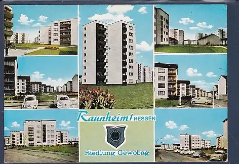 [Ansichtskarte] AK Raunheim / Hessen Siedlung Gewobag 7.Ansichten 1977. 