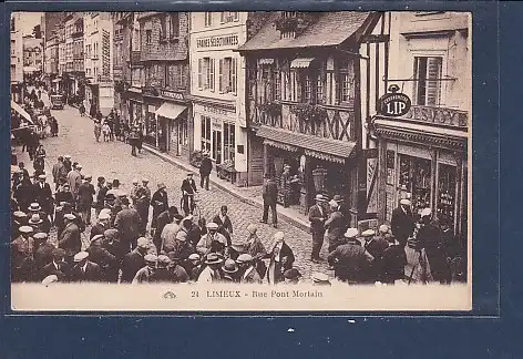 [Ansichtskarte] AK Lisieux - Rue Pont Mortain 1943. 