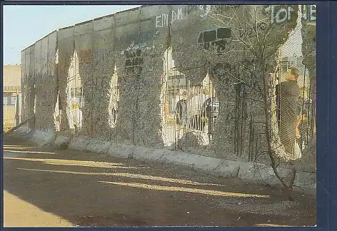 [Ansichtskarte] AK Berlin Fragmente der Berliner Mauer 1990. 