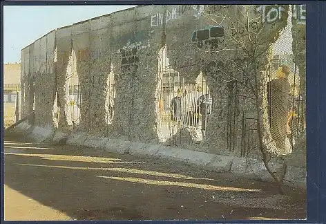 [Ansichtskarte] AK Berlin Fragmente der Berliner Mauer 1990. 