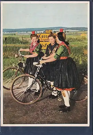 [Ansichtskarte] AK Die bunte Schwalm: Nr. 11 Sonntagsbesuch 1970. 