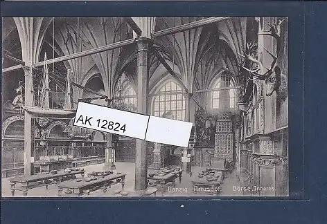 [Ansichtskarte] AK Danzig Artushof Börse Inneres 1930. 
