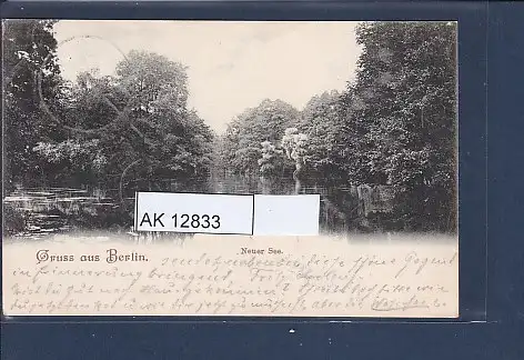 [Ansichtskarte] AK Gruss aus Berlin Neuer See 1901. 