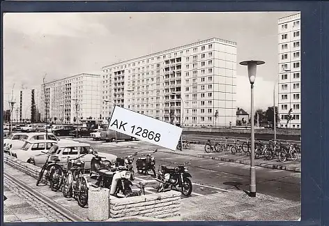 [Ansichtskarte] AK Schwedt / Oder Leninallee 1973. 