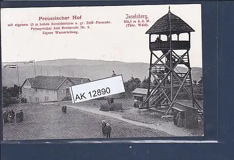 [Ansichtskarte] AK Preussischer Hof Inselsberg 1923. 